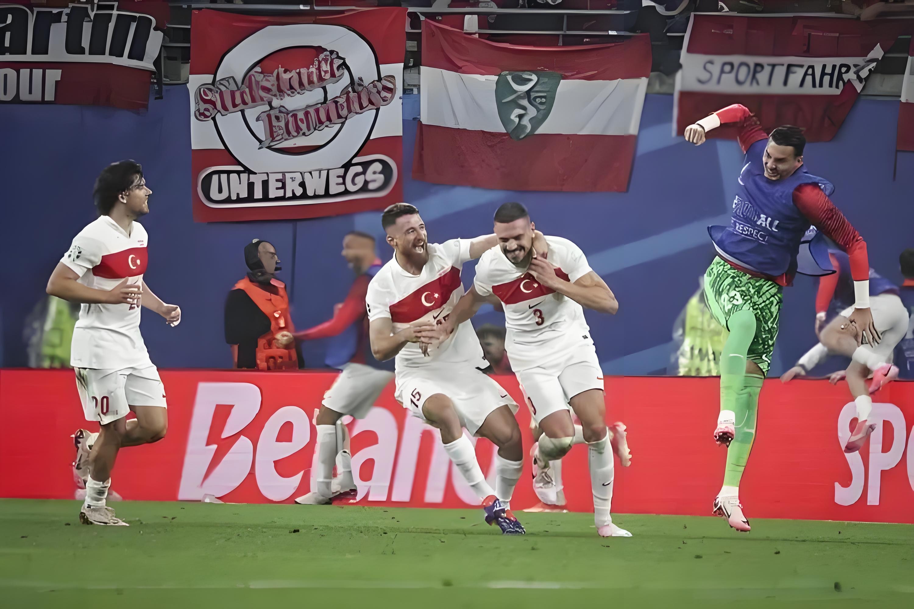 土耳其队在犀利对决中取胜，晋级欧洲杯正赛