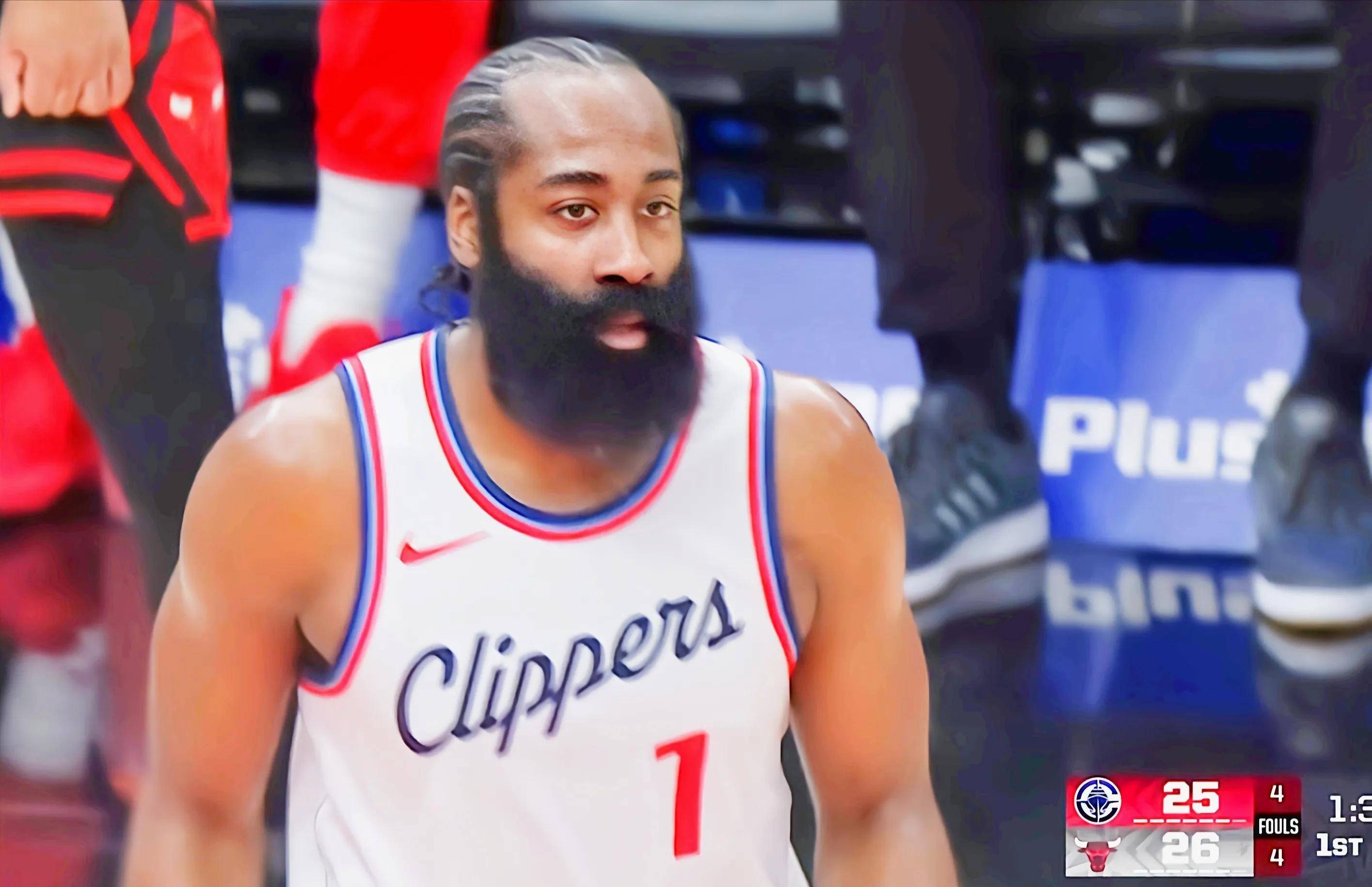 关于公牛险胜爵士，哈登高光表现的信息